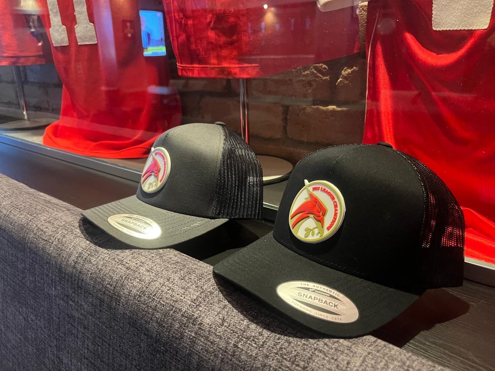 Reds Champions Range Trucker Caps Grey & Black
